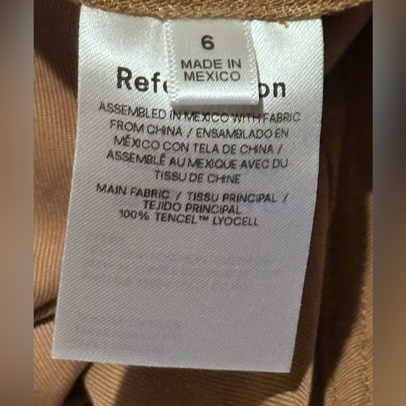 Reformation Jackson straight-leg trousers cargo pocket wide leg trouser pant NEW - Picture 6 of 9